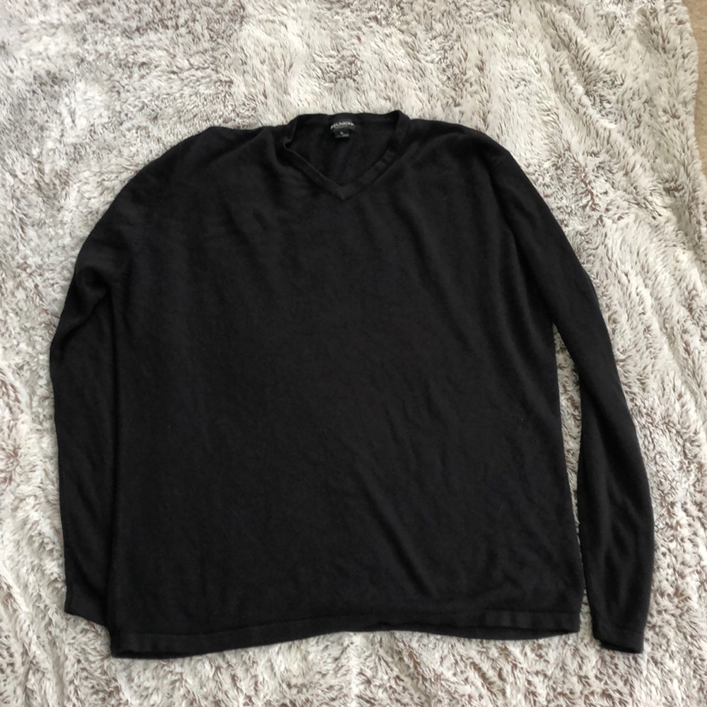 Classic black v-neck